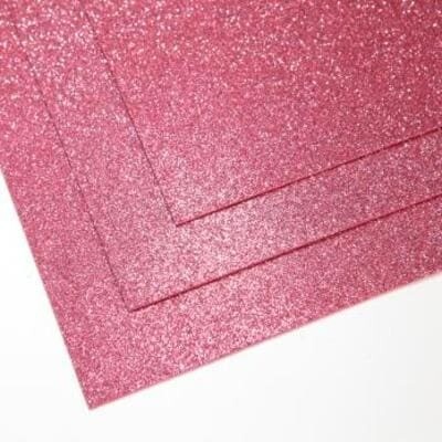 Фоамиран глиттерный 60х70 см толщина 1,5 мм (Холодный розовый)