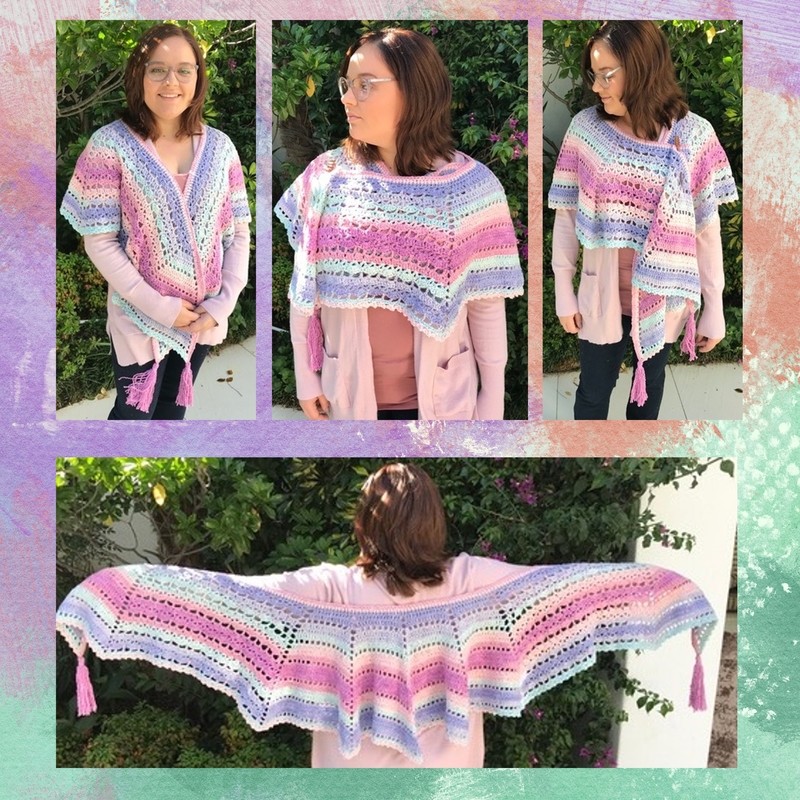 Noelani Shawl Pattern designed by Fishing Rabbit