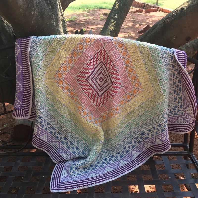 Hilda Steyn's  Rainbow in the Round Crochet Kit