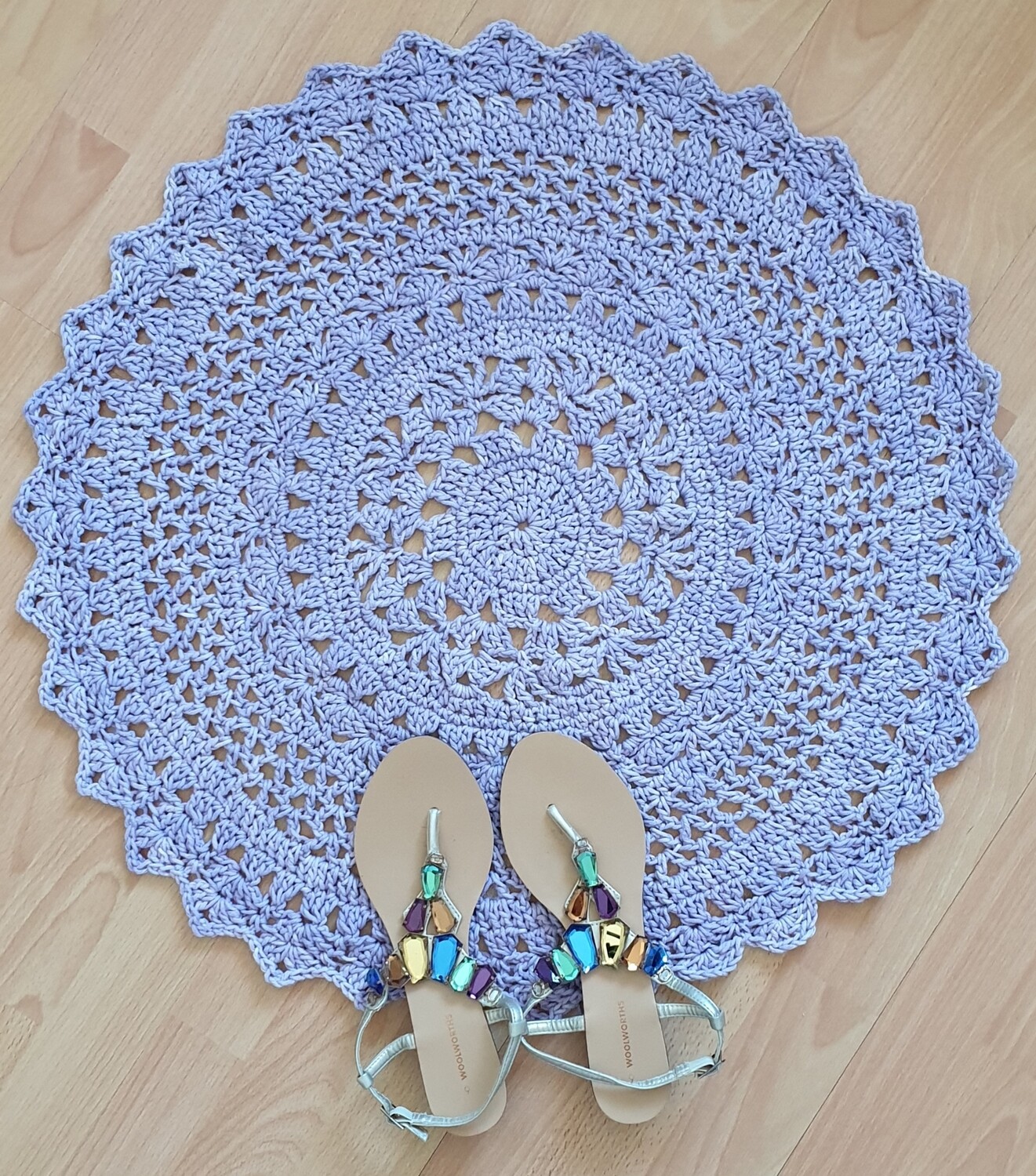 Desert Flower Rug Crochet Pattern