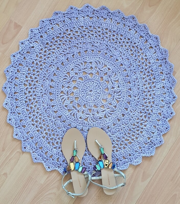 Desert Flower Rug Crochet Pattern