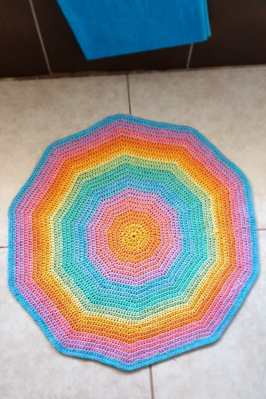 Ray Of Hope Bathroom Rug Crochet Pattern