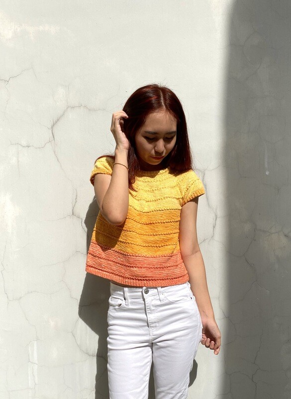 Sunset Tee Knitted Kit by YvetteOreo
