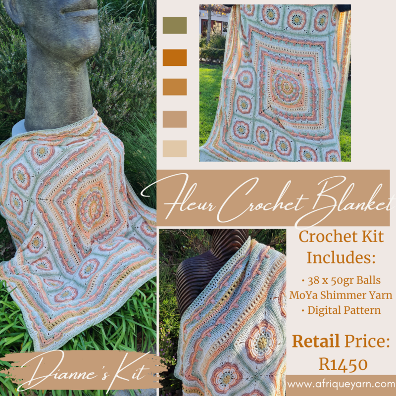 Fleur Crochet Blanket Kit