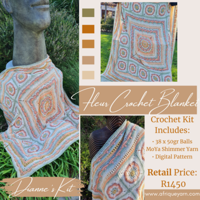 Fleur Crochet Blanket Kit