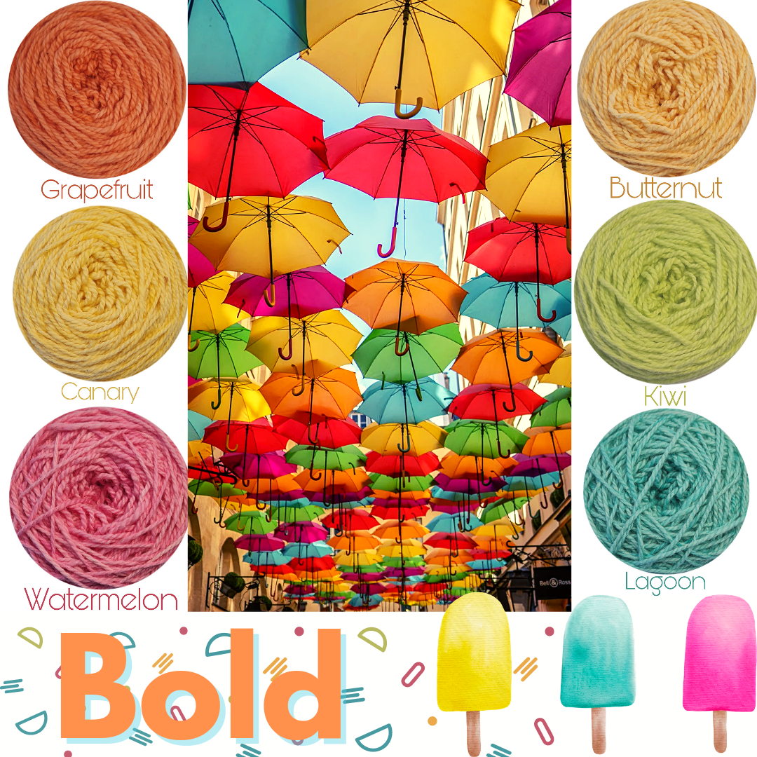 BOLD - ​Double Knit Cotton Palette Yarn Packs