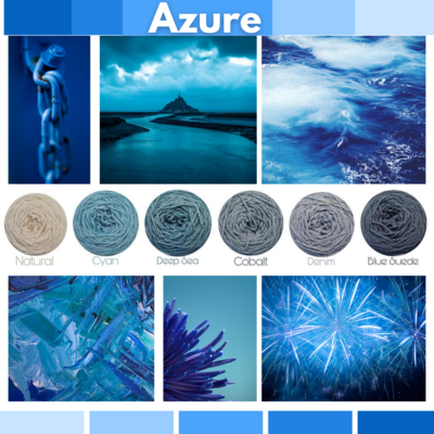 Azure - ​Double Knit Cotton Palette Yarn Packs