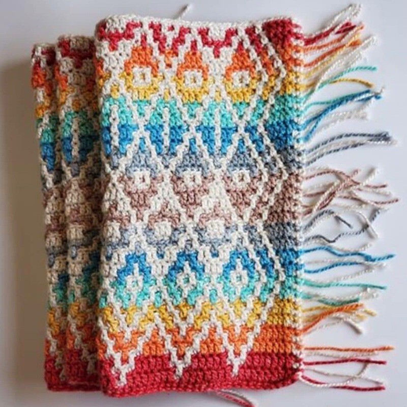 Tinna&#39;s 2020 Queen Crochet Blanket - MoYa Yarn Kits