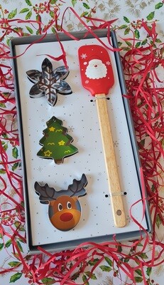 Christmas Cookie Cutter and Spatula Set