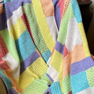 Log Cabin Patchwork Crochet Kits - Designed by Hilda Steyn & Marizanne Faure
