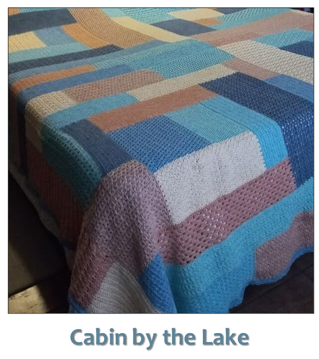 Log Cabin Patchwork Crochet Kits - Designed by Hilda Steyn &amp; Marizanne Faure