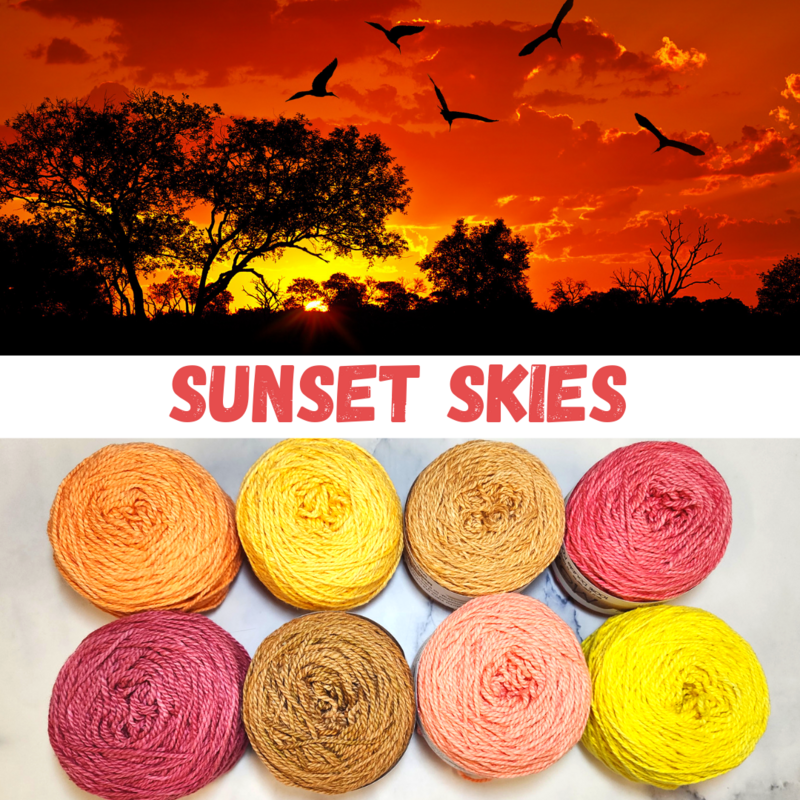 Sunset Skies Double Knit Palette