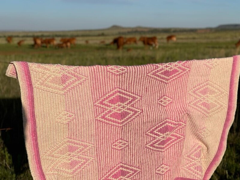 Warrior Blanket Crochet Kit - pattern designed by Jalene van Niekerk