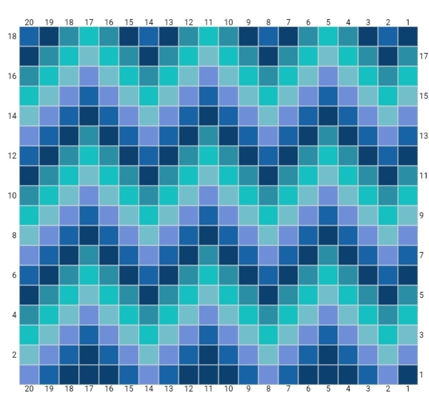 Crochet Granny Square 
Placement Designs
