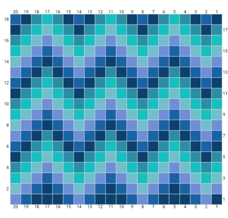 Crochet Granny Square 
Placement Designs