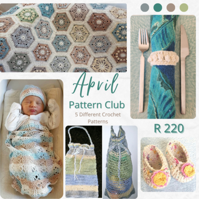 Crochet Patterns of the Month Subscription Club - April &#39;24