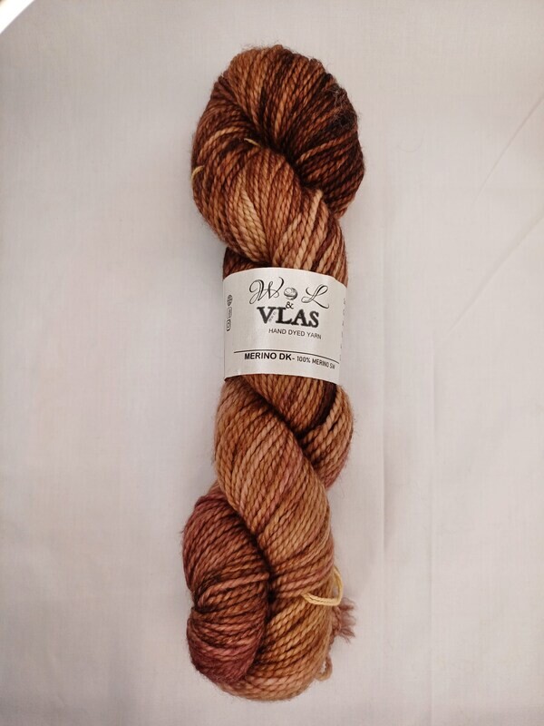 Wol en Vlas - Merino DK - Dark Roast