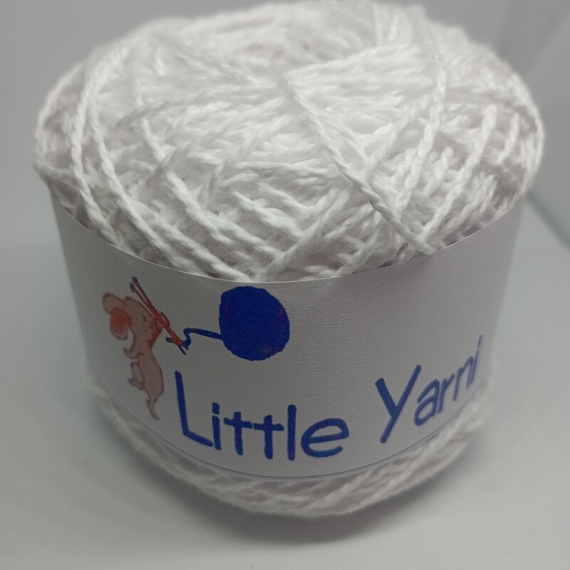 Little Yarni - White 4 Ply 100% Cotton