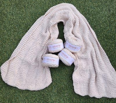 Cozy Winter Knitted Scarf Kit