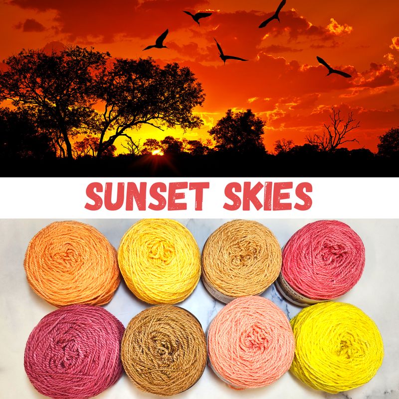 Sunset Skies Double Knit Palette