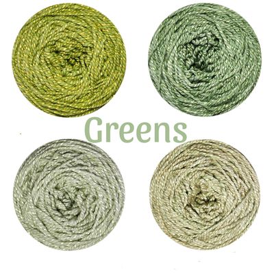 MoYa Yarn Shimmer Ombre Packs - Greens