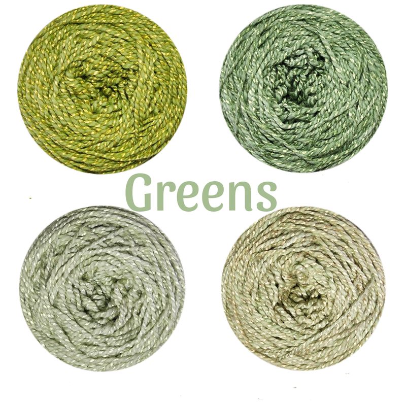 MoYa Yarn Shimmer Ombre Packs - Greens
