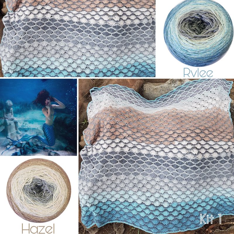 MoYa Mermaid Crochet Blanket Kit