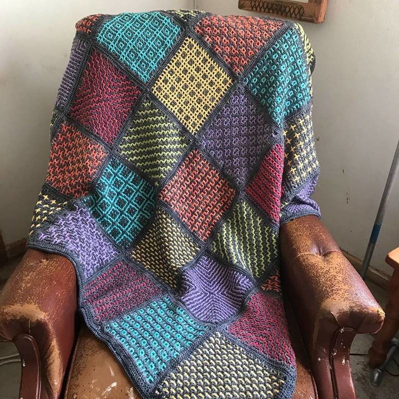 Hilda Steyn&#39;s - Wacky Weave Squares Crochet Kit