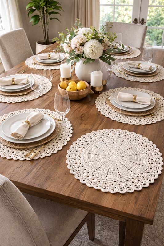 Cirque Crochet Placemat Pattern