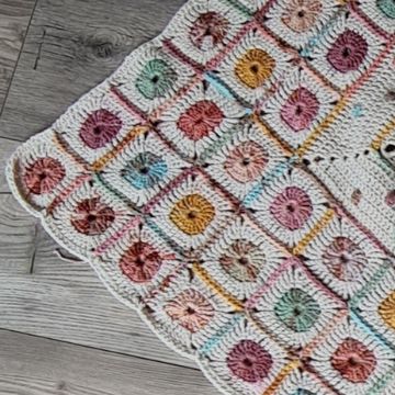 Circles &amp; Speckles Blanket Pattern