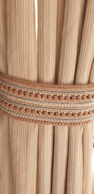 Desert Moon Curtain Tiebacks Crochet Pattern