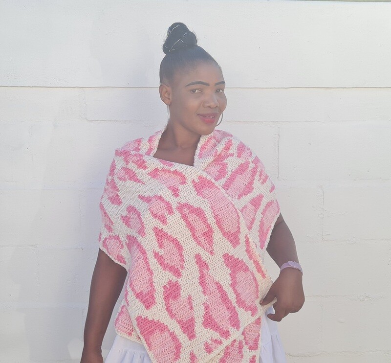 Pink Panther Crochet Shawl Pattern