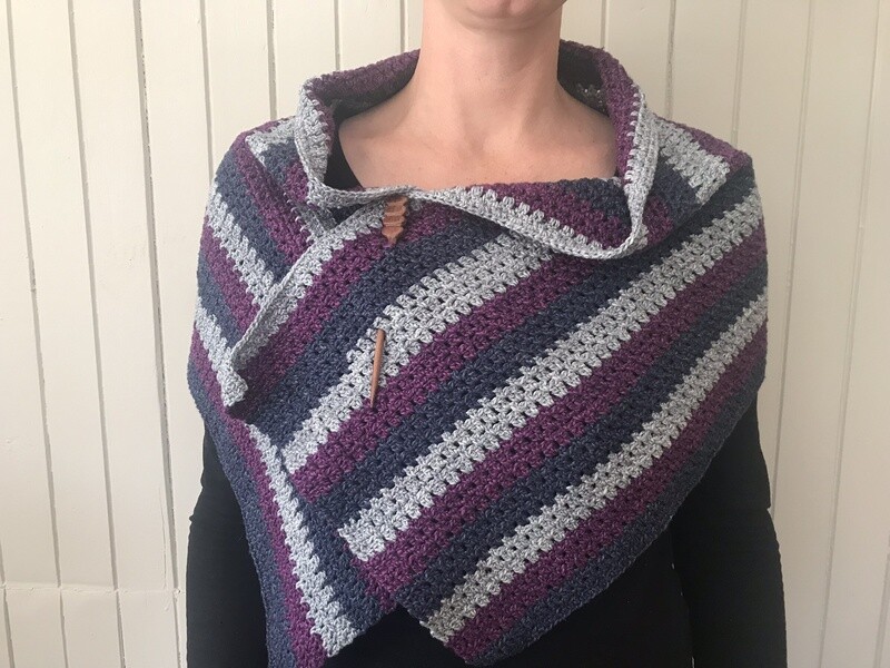 Shimmer Trio Shawl Patten by Fishing Rabbit