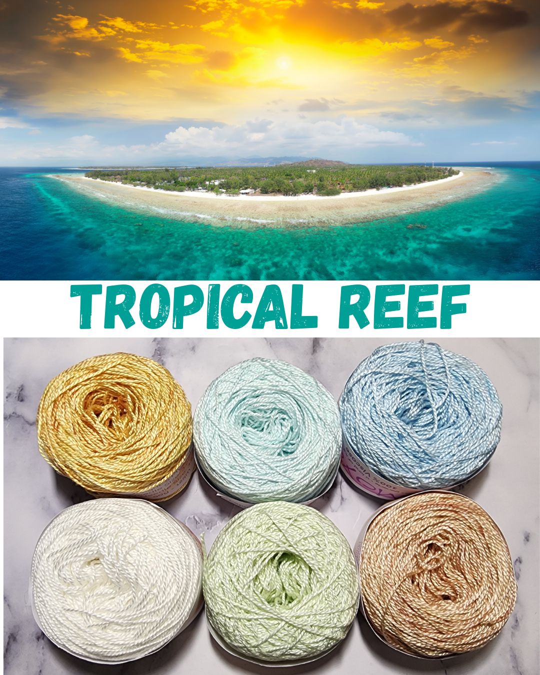 Tropical Reef Viscose Palette