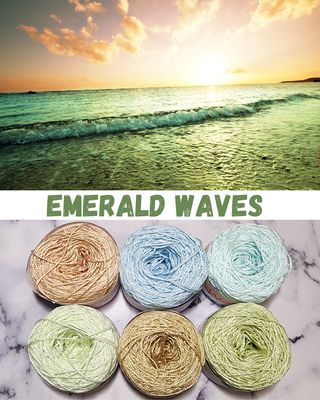 Emerald Waves Viscose Palette