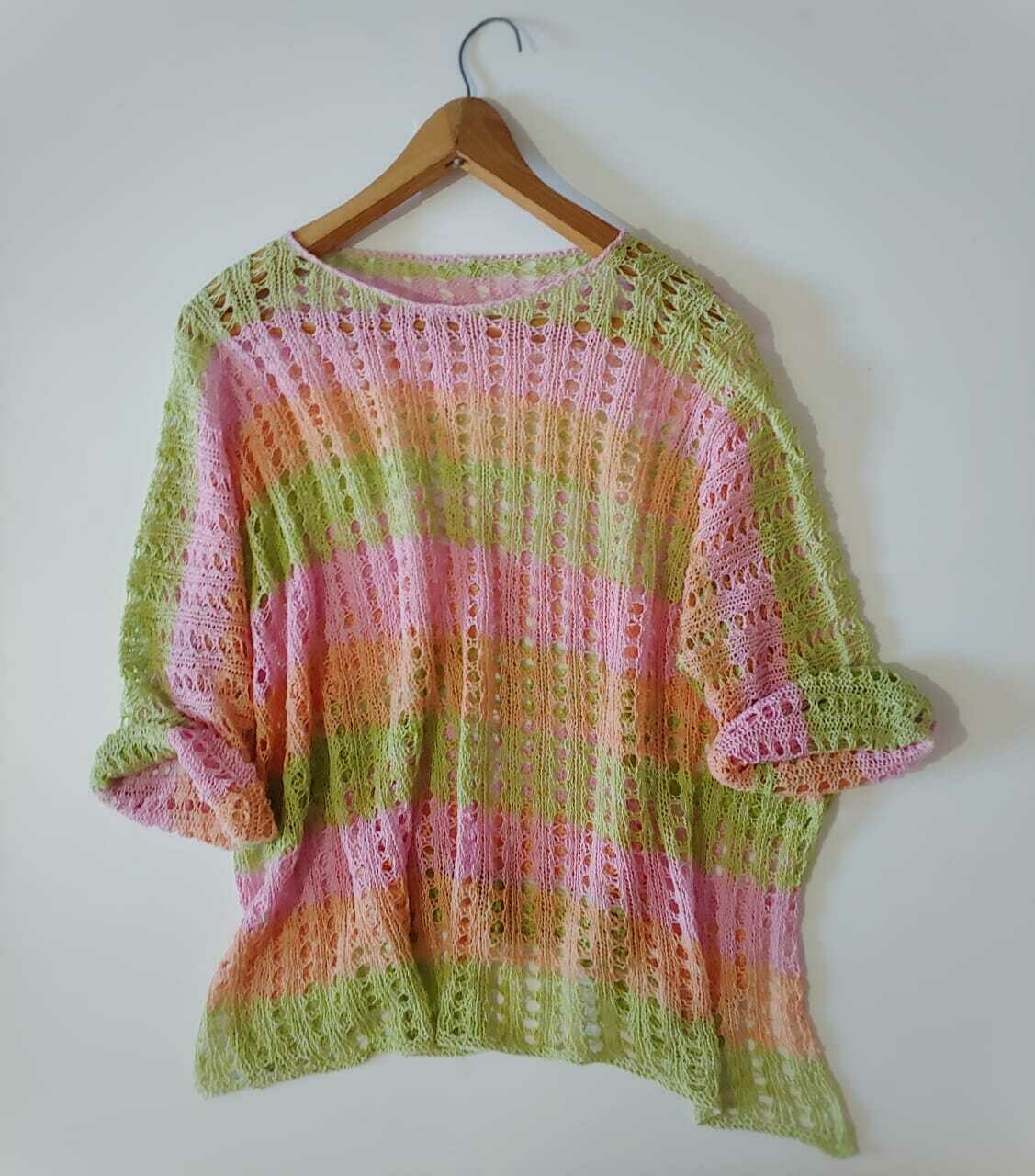 Ocean Breeze KNITTED Top &amp; Moya Lace Cowl Free Gift
