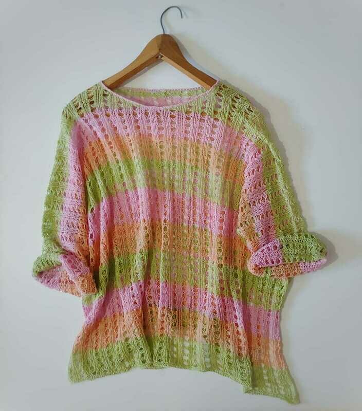 Ocean Breeze KNITTED Top &amp; Moya Lace Cowl Free Gift