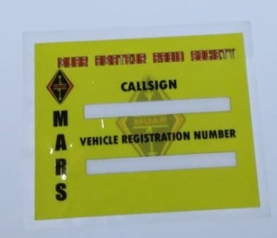 Stiker Cermin Kereta MARS