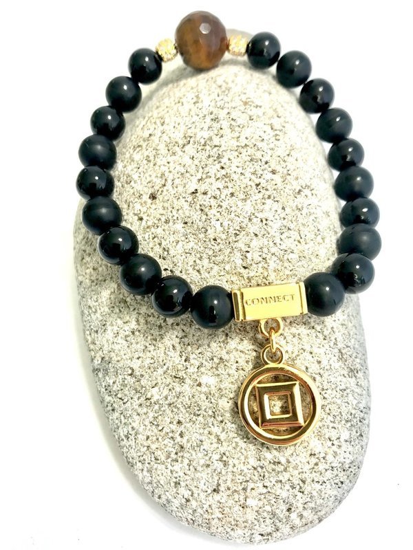 No One Should Stand Alone || 18k Gold Zirkonia || Confidence Bracelet || one-of-a-kind