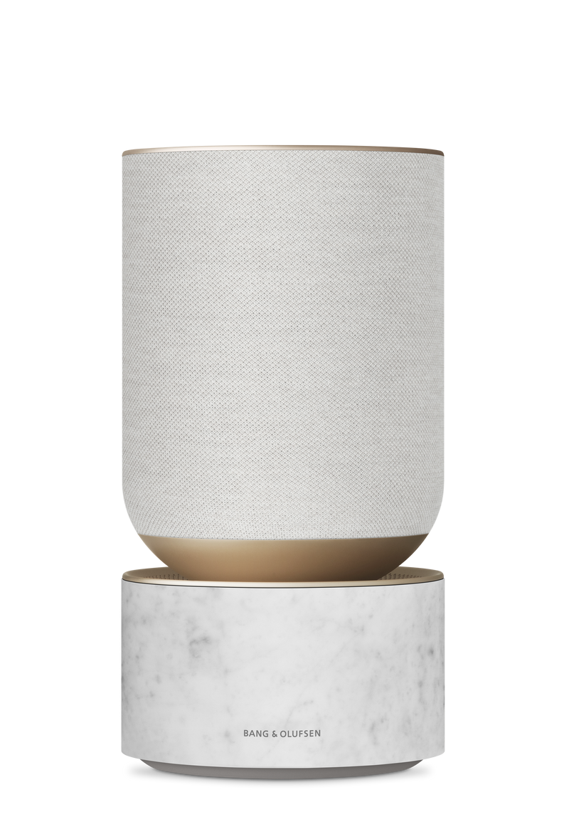 Bang &amp; Olufsen Beosound White Marble Musiksystem mit Google Sprachassistent