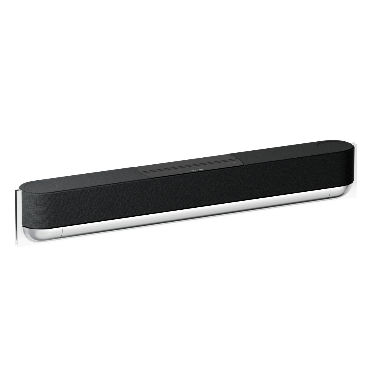 Beosound Theatre Soundbar, Materialwahl Lautsprecherabdeckung:: Textilabdeckung Grey Melange, Farbwahl Aluminium: Silber