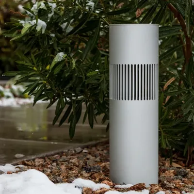 Beosound Bollard wetterfester Outdoor Lautsprecher Silber