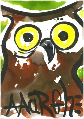 Owly shit! - AAaRGh Art Collectie