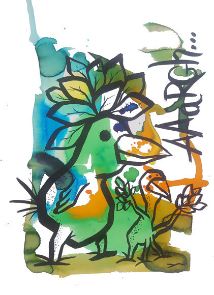 The birds are in bloom - AAaRGh Art Collectie