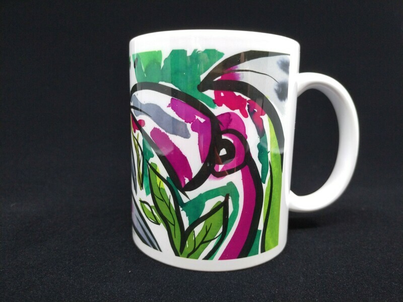Flamingos in the green - AAaRGh Art Collectie
