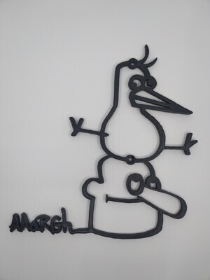 3D-kunst Hoofdvogel