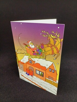 Kerstkaart kerstman