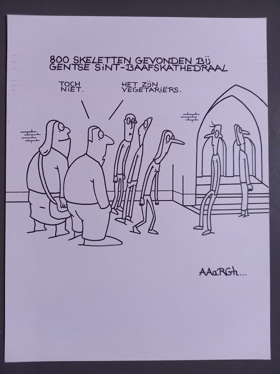Originele cartoon uit &#39;Waan&#39;: Vegetariërs