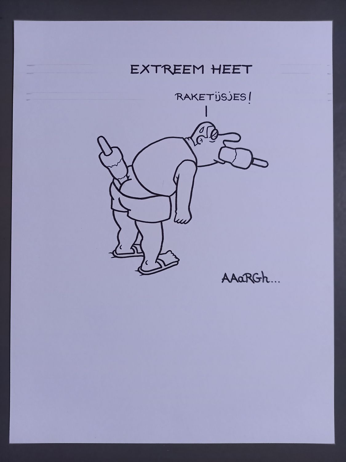 Originele cartoon uit &#39;Waan&#39;: Raketijsjes