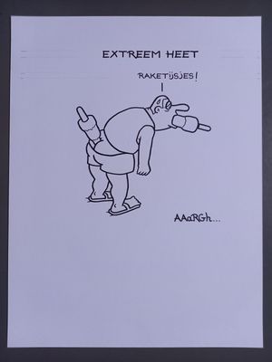 Originele cartoon uit &#39;Waan&#39;: Raketijsjes